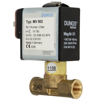 Электромагнитный клапан, одноступенчатый DUNGS MV 502 Артикул 215953